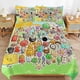 thumbnail image 1 of x240 Battle for Dream Island BFDI Bed Duvet Cover Microfiber Bedding Sets 3D Printed Lightweight 3 Piece Comforter Sets, 1 Duvet Cover And 2 Pillow Shams for Kids Boys Girls 79"x90" jn240, 1 of 5