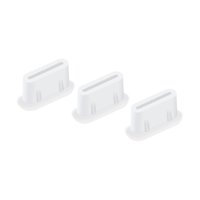 Bothyi - 3X Tipo C Cubierta Del Cargador Tapón Antipolvo De Silicona Accesorios Para Teléfonos Blanco