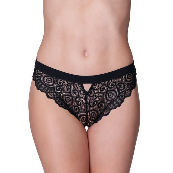 Calzón Bikini Flores 20482 Negro M