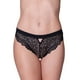 thumbnail image 1 of Calzón Bikini Flores 20482 Negro XL, 1 of 2