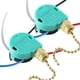 thumbnail image 4 of 2 Interruptores De Tirador De Luz De Ventilador De 2 Cables Con Cadena De Cuentas, Control De Interruptor De Cadena De Tracción Dorada, 4 of 5