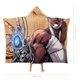 thumbnail image 2 of Cyborg Manta Capa con Capucha Anti-Bolitas, Manta de Lana Ártica Suave, Manta Portátil de Felpa Ligera y Lujosa, Poncho para Siesta en Casa y Oficina, 100*130cm, 2 of 6