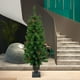 thumbnail image 3 of Árbol de Navidad Maylaviu de 1,2 m con guirnalda de luces LED y base de urna dorada, 3 of 3