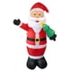 thumbnail image 3 of Papá Noel inflable iluminado, Papá Noel inflable navideño, decoración del hogar, Papá Noel inflable iluminado para patio, césped, jardín, adaptador de, 3 of 4