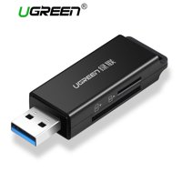 Ugreen - Lector 2En1 Multi-Tarjeta De Memoria Usb-A 3.0 (Sd/Microsd) Negro Cm104