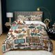 thumbnail image 2 of Back To School Themed Print Teens Gift Quilt Duvet Cover Set Children3-Piece Bedding Set, 2 of 5