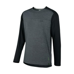 Jersey Ixs Manga Larga Flow X Grafito Negro