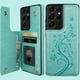 thumbnail image 1 of Butterfly Pattern PU Leather Case Wallet: Shockproof Flip Cover with Card Holder for Samsung S8/S10/Note10/S21 Series, 1 of 3