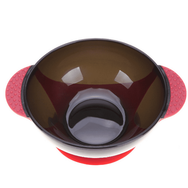Suction Bowl\Hair Color Mixer Hair Dye Hair Treatment Mixing Bowl Silicone Hair Dye Bowl Binaural Bowl Hair Salon Beauty Tool