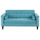 thumbnail image 2 of Sofa Retro 3 Cuerpos 1-1 Felpa Turquesa, 2 of 5
