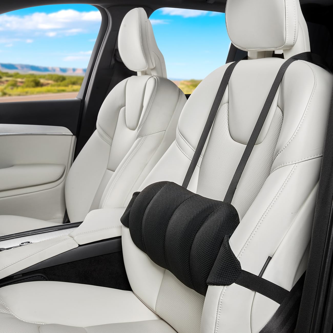 Almohada De Soporte Lumbar Veitail Para Asiento De Coche Y Silla De Oficina