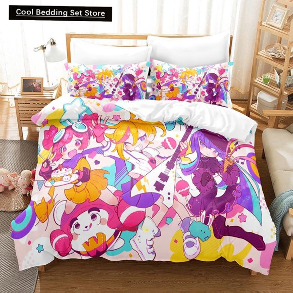 Fashion Music Game Muse Dash Bedding Set Twin Full Size Bed Set Adult Kid Bedroom Duvet cover Sets Bed Sheets