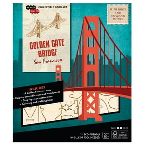 Insight - San Francisco Golden Gate Bridge Modelo Armable En Madera