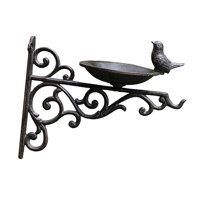 Magideal - Comedero Para Pájaros Montado En La Pared, Bandeja De Agua, Fácil De Instalar, Accesorio Creativo Y Versátil, Bandeja De Alimentación Para Baño De Páj