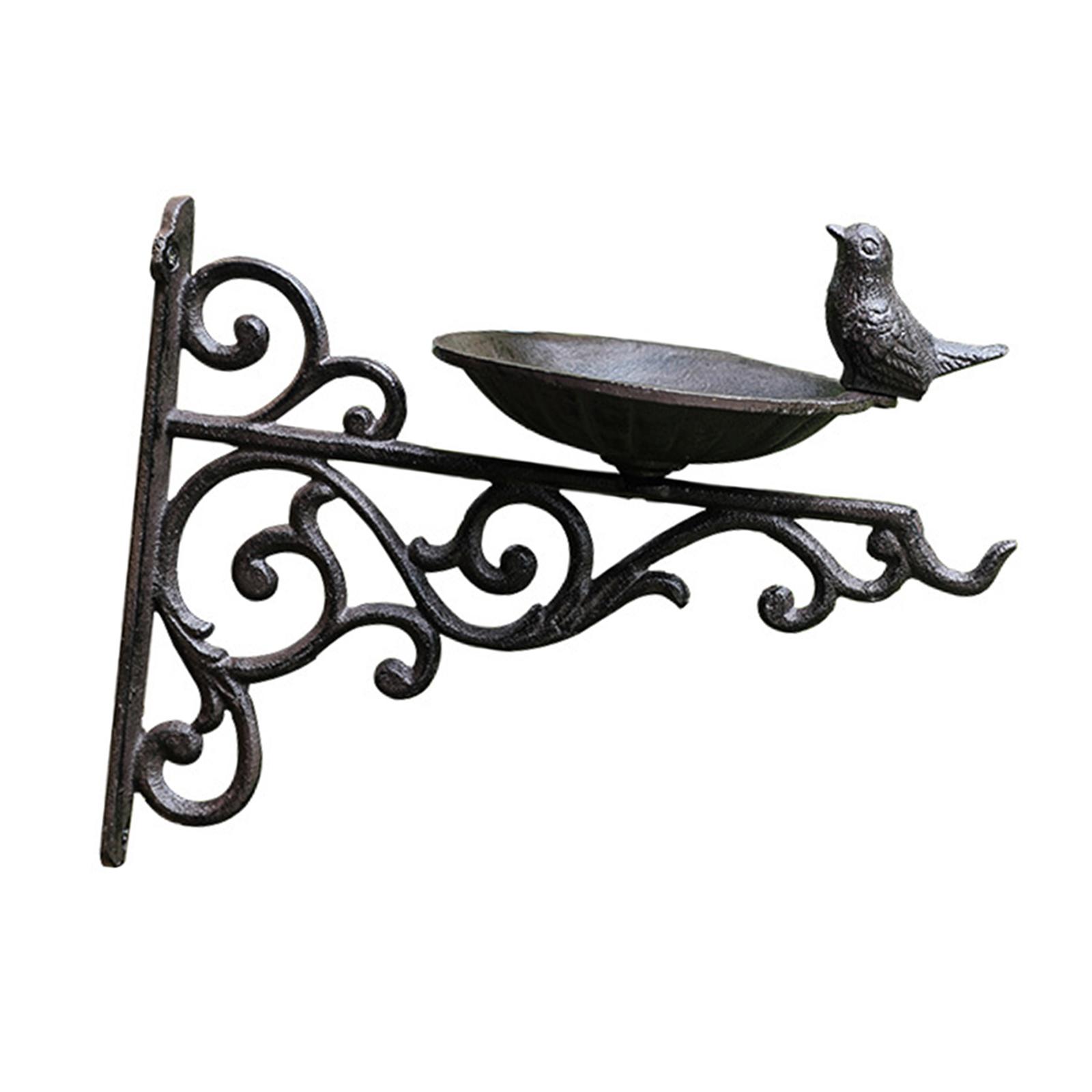 Magideal - Comedero Para Pájaros Montado En La Pared, Bandeja De Agua, Fácil De Instalar, Accesorio Creativo Y Versátil, Bandeja De Alimentación Para Baño De Páj