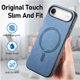 thumbnail image 5 of Magnetic Slim Case for iPhone Air with Camera Guard & Anti-Scratch Back Blue, 5 of 6