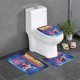 thumbnail image 1 of Volver al Futuro Juego de 3 alfombras de baño de coral fleece: tapete de baño + alfombra de inodoro en forma de U + funda de tapa de inodoro en forma de O, 1 of 6