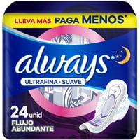 Toallas Higiénicas Ultrafina Suave, Largas 24 Un Always