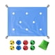 thumbnail image 1 of Lona Con Agujeros Que Mejora Las Habilidades Sociales. Juego De Trabajo En Equipo Para Eventos En Gimnasios De Pastizales. Azul Cielo., 1 of 5