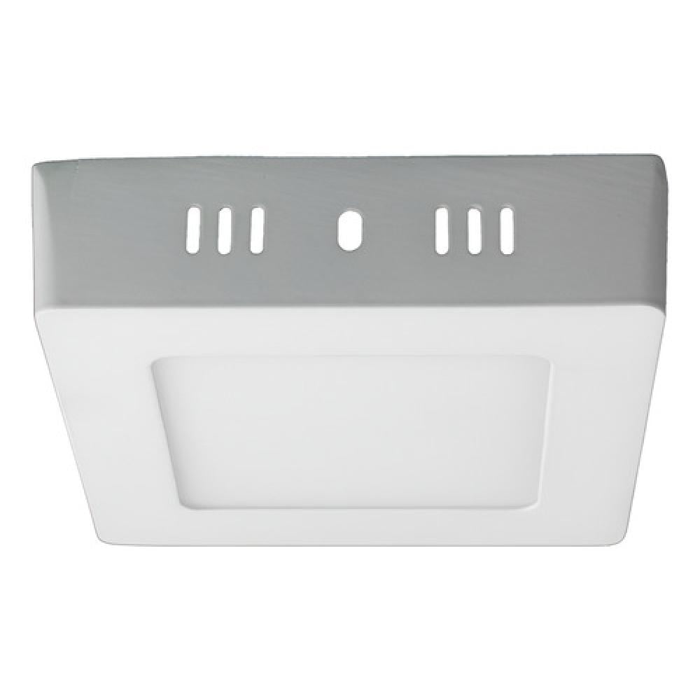 Teimporta - Panel Led Foco Plafón Sobrepuesto Cuadrado 6w 11cm Luz Fría Blanco
