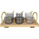 thumbnail image 2 of Set 10 Piezas Vasos mas Bandeja Madera Le Regalo, 2 of 3
