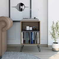 Tuhome - Mueble Auxiliar Vassel Miel Y Plomo 80X50X45 Cm