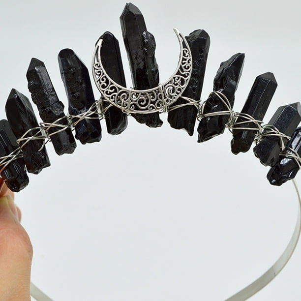 Gorgeous Crystal Quartz Crown Rhinestone Tiara - Perfect for Weddings & Parties!