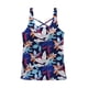 thumbnail image 3 of Polera De Tankini Con Escote En La Espalda Estampado Azul S, 3 of 3