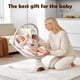thumbnail image 5 of Columpio para bebé Viriwebaby portátil con música Bluetooth de 5 velocidades, beige, 5 of 8