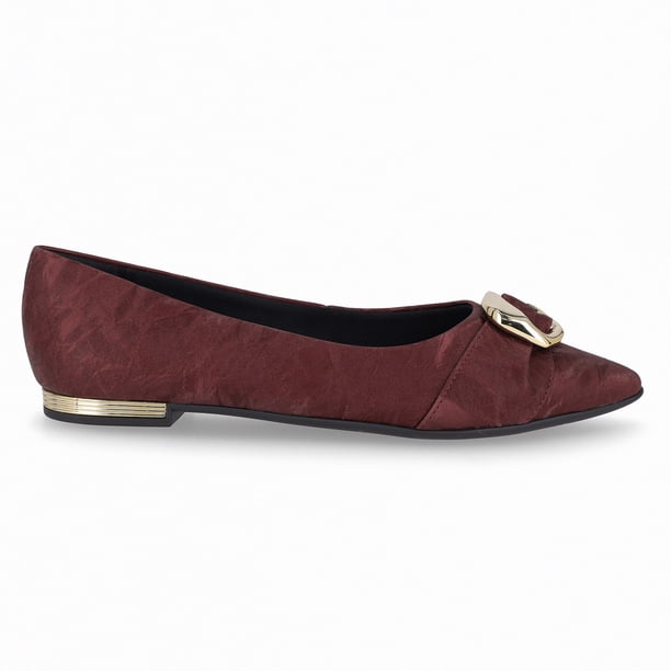 Zapato Mujer Burdeo/Dorado Ana Piccadilly