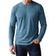thumbnail image 1 of INSPIRE CHIC Camiseta Casual para Hombre Cuello Redondo Manga Larga Camiseta Básica Suave XL Azul Denim, 1 of 6