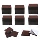 thumbnail image 1 of 36 piezas de almohadillas de fieltro para muebles cuadradas de 3/4" protector de piso para patas de sillas de escritorio, 1 of 7