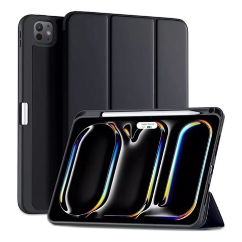 Genérico - Funda Smart Cover Para Ipad Pro 13 M4 2024 - Negro