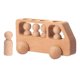 thumbnail image 5 of Juguete De Autobús De Madera, Actividades De Aprendizaje Preescolar, Bloques De Coche Para Regalos Preescolares, 5 of 5