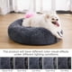 thumbnail image 2 of Cama ortopédica MIXJOY para mascotas, redonda, lavable, gris y azul, 2 of 7