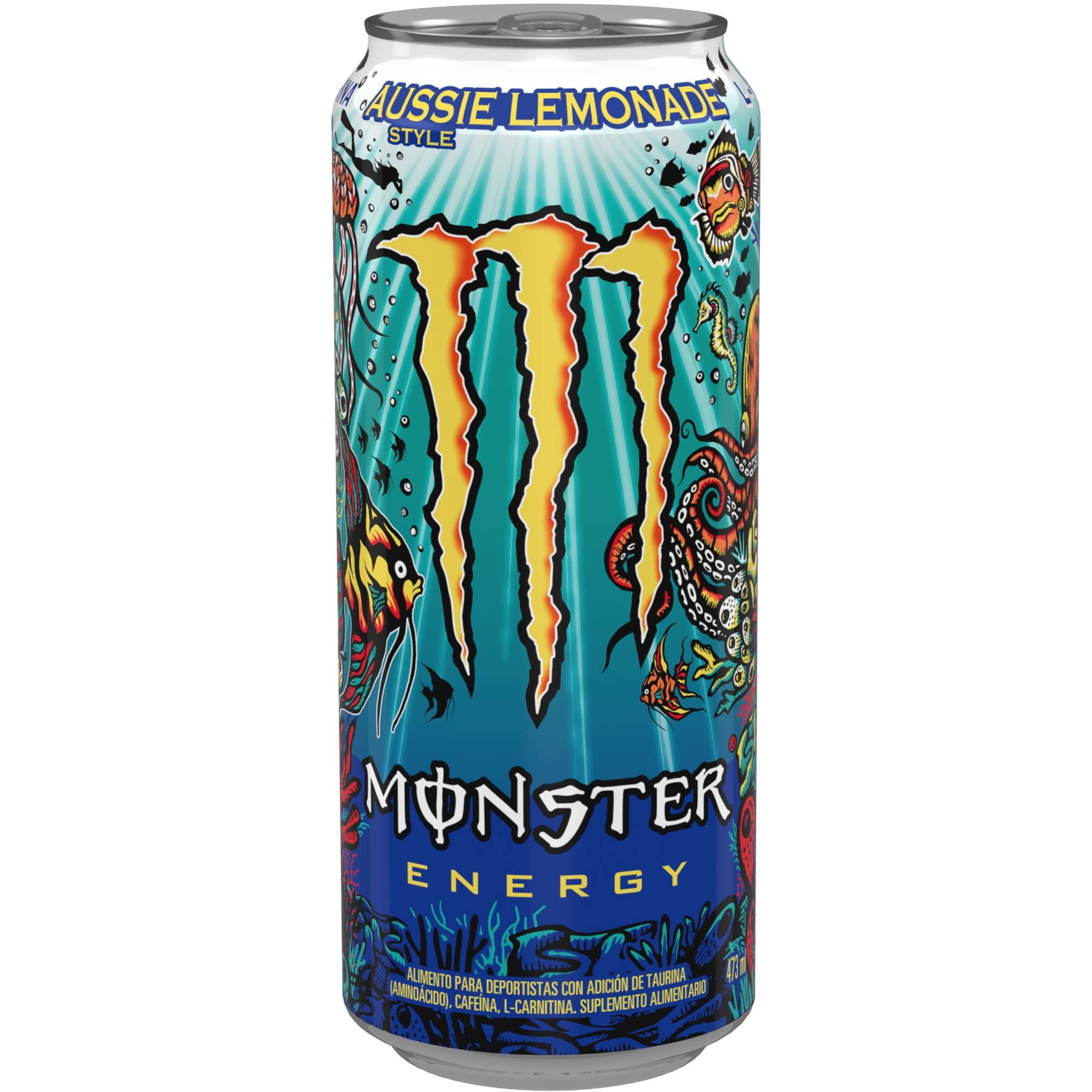 Bebida Energética Aussie Lemonade Lata 473 ml Monster