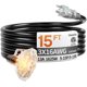 thumbnail image 1 of Cable de extensión Deeklify 4,5 m 16 AWG 3 tomas, 1 of 8