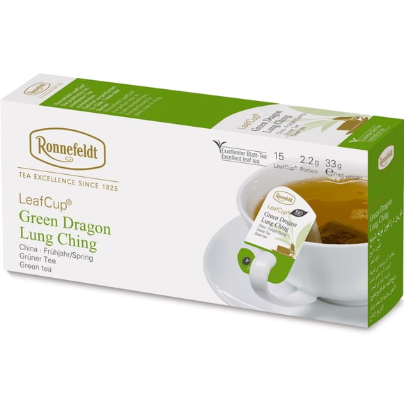 Ronnefeldt LeafCup Té Verde Orgánico Dragón Lung Ching - 15 Saquitos