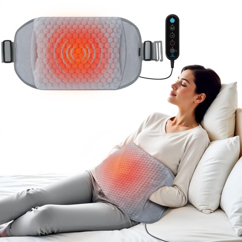 Almohadilla Térmica Comfier Con Masajeador Para Dolor De Espalda, Extra Grande