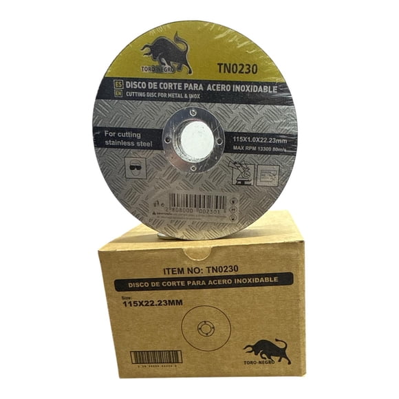 Disco de corte para metal de 4 1/2 x 1mm reforzado