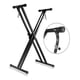 thumbnail image 2 of Atril Stand Para Teclados Musicales Doble 8434 Negro SONNET, 2 of 5