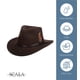 thumbnail image 4 of Sombrero Scala Clásico para Hombre de Fieltro Aplastable Outback Color Pecan, 4 of 5