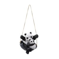 Magideal - Escultura De Panda Colgante, Adorno De Resina, Bonita Artesanía, Estatua Decorativa Divertida Para Jardín, Figura De Animal Para Estanque, Patio, Césp