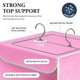 thumbnail image 3 of Organizador de armario Simple Houseware de 3 estantes, rosa, 57 L, 3 of 7