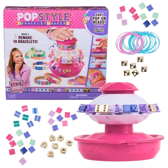 Kit para hacer pulseras Cool Maker PopStyle con 170 cuentas para niñas