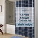 thumbnail image 2 of Cortina de Baño Mainstays Navy Plaid 70 x 72 PEVA, 2 of 3