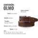 thumbnail image 3 of Cinturón Clásico de Cuero con Costura OLKI Olmo - Café Oscuro negro 105, 3 of 3