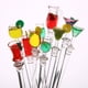 thumbnail image 3 of 10 palitos agitadores de bebidas de colores de 23 cm, de acrílico, con mango transparente, para bares, cafeterías, restaurantes y uso doméstico., 3 of 8