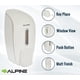 thumbnail image 5 of Dispensador de jabón Alpine, manual, montaje en pared, 800 ml, capacidad, color blanco, 5 of 9