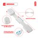 thumbnail image 2 of Pack De 8 Seguros Para Cajones, Seguridad Para Bebes blanco, 2 of 12